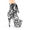 Pleaser - ADORE1020DP Bottes de plateforme, Pole dance chaussures - Chaussures de pole dance - Blanc/Noir Product image
